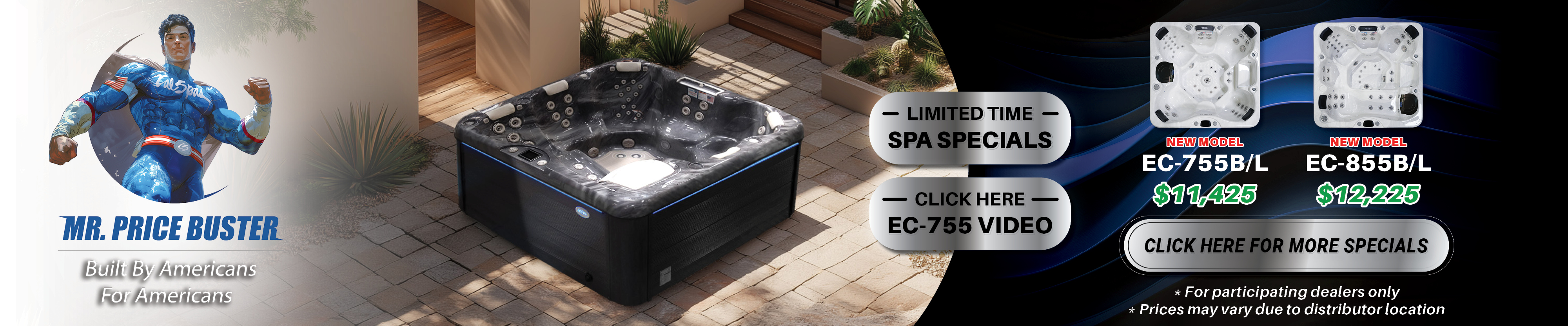Calspas hot tub being used in a family setting - Bayonne
